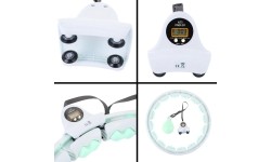 HHW06 ZIELONE HULA HOOP Z OBCIĄŻNIKIEM + LICZNIK HMS