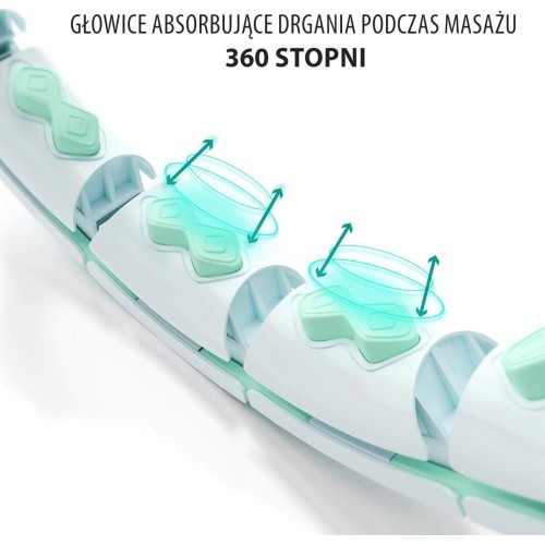 Zielone hula-hop z obciążeniem i licznikiem HHW06 HMS
