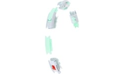 HHW06 ZIELONE HULA HOOP Z OBCIĄŻNIKIEM + LICZNIK HMS