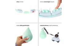 HHW06 ZIELONE HULA HOOP Z OBCIĄŻNIKIEM + LICZNIK HMS