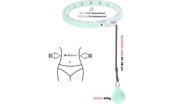 HHW06 ZIELONE HULA HOOP Z OBCIĄŻNIKIEM + LICZNIK HMS