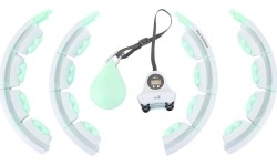 HHW06 ZIELONE HULA HOOP Z OBCIĄŻNIKIEM + LICZNIK HMS