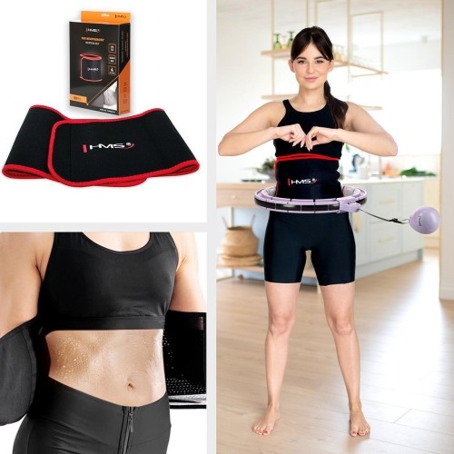 HHM13 HULA HOOP FIOLETOWY MAGNETYCZNY Z OBCIĄŻNIKIEM + LICZNIK HMS