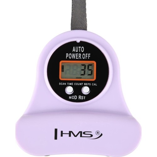 HHM13 HULA HOOP FIOLETOWY MAGNETYCZNY Z OBCIĄŻNIKIEM + LICZNIK HMS