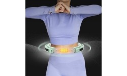 HHM13 HULA HOOP ZIELONY MAGNETYCZNY Z OBCIĄŻNIKIEM + LICZNIK HMS