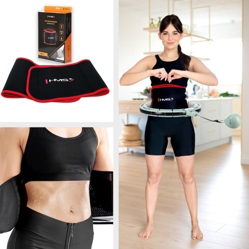 HHM13 HULA HOOP ZIELONY MAGNETYCZNY Z OBCIĄŻNIKIEM + LICZNIK HMS