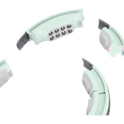 HHM13 HULA HOOP ZIELONY MAGNETYCZNY Z OBCIĄŻNIKIEM + LICZNIK HMS