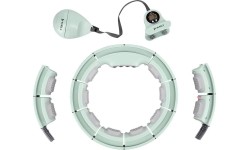 HHM13 HULA HOOP ZIELONY MAGNETYCZNY Z OBCIĄŻNIKIEM + LICZNIK HMS