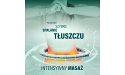 HHM14 HULA HOOP ZIELONY MAGNETYCZNY Z OBCIĄŻNIKIEM + LICZNIK HMS