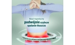 HHM14 HULA HOOP ZIELONY MAGNETYCZNY Z OBCIĄŻNIKIEM + LICZNIK HMS