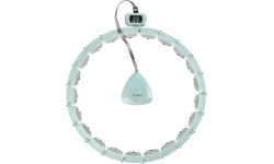 HHM14 HULA HOOP ZIELONY MAGNETYCZNY Z OBCIĄŻNIKIEM + LICZNIK HMS