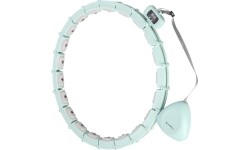 HHM14 HULA HOOP ZIELONY MAGNETYCZNY Z OBCIĄŻNIKIEM + LICZNIK HMS