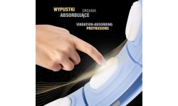 HHM15 HULA HOOP NIEBIESKI MAGNETYCZNY Z OBCIĄŻNIKIEM + LICZNIK HMS