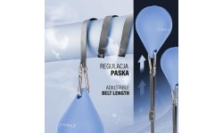 HHM15 HULA HOOP NIEBIESKI MAGNETYCZNY Z OBCIĄŻNIKIEM + LICZNIK HMS