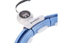 HHM15 HULA HOOP NIEBIESKI MAGNETYCZNY Z OBCIĄŻNIKIEM + LICZNIK HMS