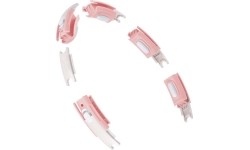 HHM15 HULA HOOP RÓŻOWY MAGNETYCZNY Z OBCIĄŻNIKIEM + LICZNIK HMS