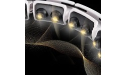 HHM16 HULA HOOP BIAŁY MAGNETYCZNY Z OBCIĄŻNIKIEM + LICZNIK HMS