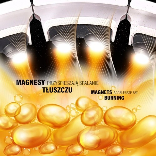 HHM16 HULA HOOP BIAŁY MAGNETYCZNY Z OBCIĄŻNIKIEM + LICZNIK HMS