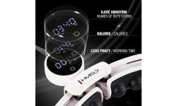 HHM16 HULA HOOP BIAŁY MAGNETYCZNY Z OBCIĄŻNIKIEM + LICZNIK HMS