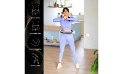 HHM16 HULA HOOP BIAŁY MAGNETYCZNY Z OBCIĄŻNIKIEM + LICZNIK HMS