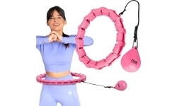 OHA02 HULA HOP RÓŻOWY Z OBCIĄŻENIEM ONE FITNESS