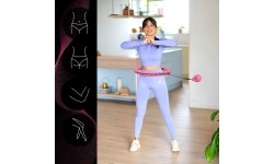 OHA02 HULA HOP RÓŻOWY Z OBCIĄŻENIEM ONE FITNESS