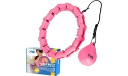 OHA02 HULA HOP RÓŻOWY Z OBCIĄŻENIEM ONE FITNESS