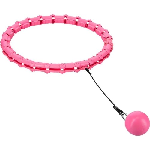 OHA02 HULA HOP RÓŻOWY Z OBCIĄŻENIEM ONE FITNESS