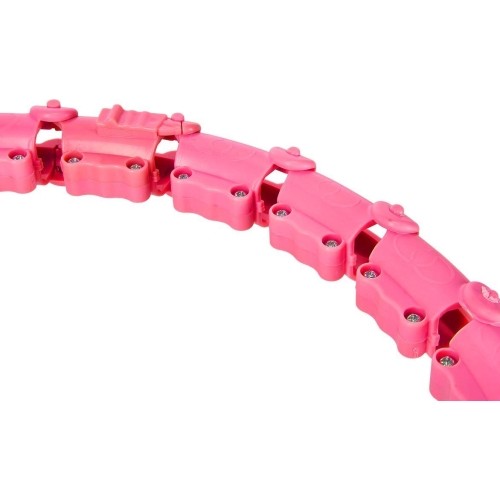 OHA02 HULA HOP RÓŻOWY Z OBCIĄŻENIEM ONE FITNESS