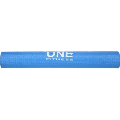 Treningowa mata do ćwiczeń jogi One Fitness YM01, Niebieska