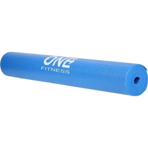 Treningowa mata do ćwiczeń jogi One Fitness YM01, Niebieska