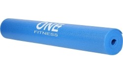 Treningowa mata do ćwiczeń jogi One Fitness YM01, Niebieska