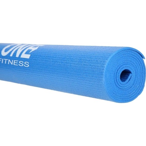 Treningowa mata do ćwiczeń jogi One Fitness YM01, Niebieska