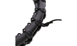 ZESTAW HULA HOOP HHW11 CZARNY Z OBCIĄŻNIKIEM + WSPARCIE TALII BR163 CZARNY PLUS SIZE HMS