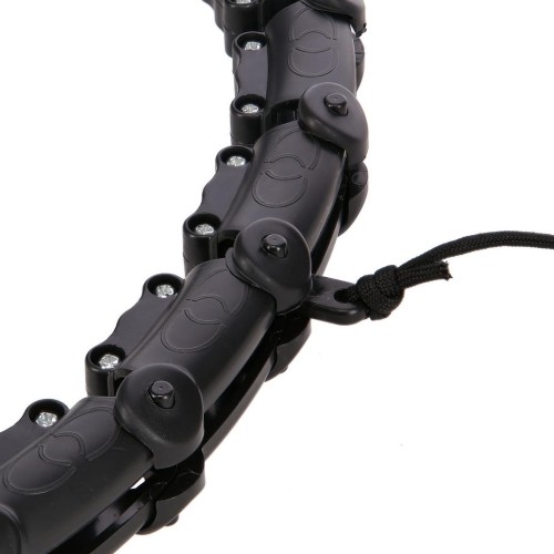 HHW11 PLUS SIZE HULA HOOP CZARNY Z OBCIĄŻENIEM HMS