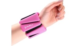 SNK01 RÓŻOWE SILIKONOWE OBCIĄŻNIKI DO ĆWICZEŃ NA KOSTKI I NADGARSTKI