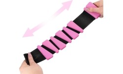 SNK01 RÓŻOWE SILIKONOWE OBCIĄŻNIKI DO ĆWICZEŃ NA KOSTKI I NADGARSTKI