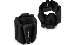 SNK01 CZARNE SILIKONOWE OBCIĄŻNIKI DO ĆWICZEŃ NA KOSTKI I NADGARSTKI