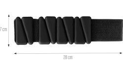 SNK01 CZARNE SILIKONOWE OBCIĄŻNIKI DO ĆWICZEŃ NA KOSTKI I NADGARSTKI