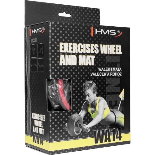 Kółko Roller do treningu mięśni brzucha z matą HMS WA14