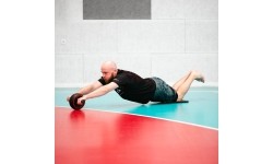 Kółko Roller do treningu mięśni brzucha z matą HMS WA14