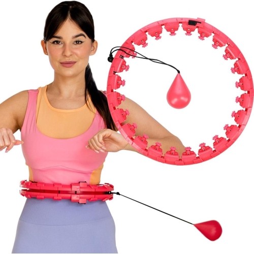 FH01 CZERWONE HULA-HOOP Z OBCIĄŻNIKIEM
