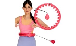 FH01 CZERWONE HULA-HOOP Z OBCIĄŻNIKIEM