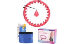 FH01 CZERWONE HULA-HOOP Z OBCIĄŻNIKIEM