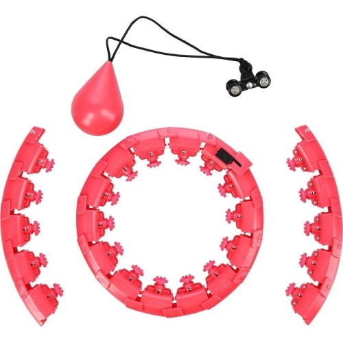 FH01 CZERWONE HULA-HOOP Z OBCIĄŻNIKIEM
