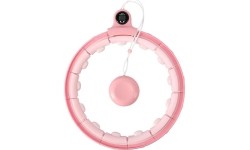 FH02 RÓŻOWE HULA HOP Z OBCIĄŻNIKIEM + LICZNIK