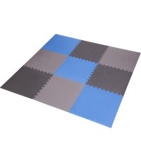 Mata ochronna One Fitness MP-10, szaro-niebieska, 60x60x1 cm, 9 szt.