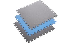 Mata treningowa składana MP-10, szaro-niebieska, 60x60x1cm, 9 szt.