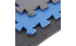 Mata treningowa składana MP-10, szaro-niebieska, 60x60x1cm, 9 szt.