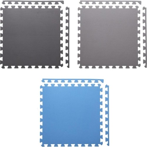 Mata ochronna One Fitness MP-10, szaro-niebieska, 60x60x1 cm, 9 szt.